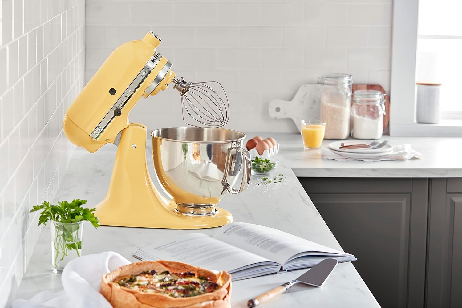 KitchenAid Artisan Series 5-Quart Tilt-Head Stand Mixer - KSM150PS, Milkshake