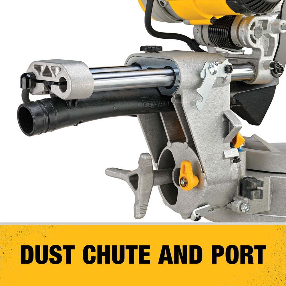 DEWALT Miter Saw, 12 Inch, 15 Amp, 3,800 RPM, Double Bevel Capacity, With Sliding Compound, Corded (DWS780)