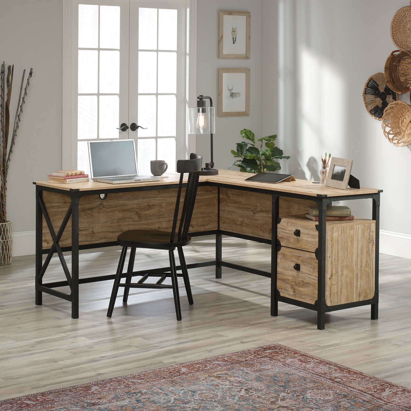 【Furniture】Hovey L-Shape Executive Desk