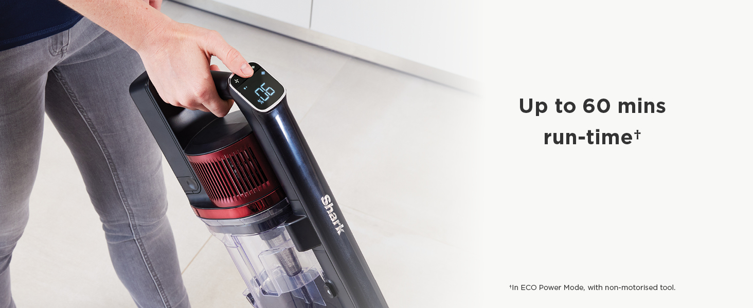 Shark Cordless Stick Vacuum Cleaner, Anti Hair Wrap, 60 Minute Run Time, Flexible DuoClean Vacuum