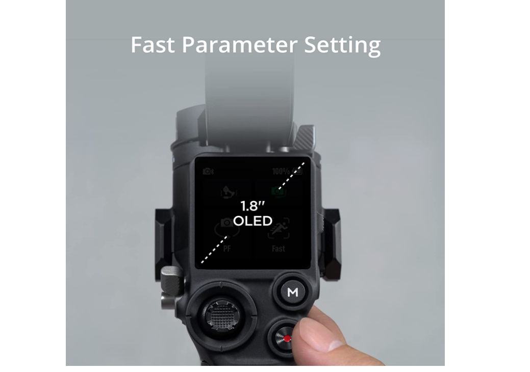 DJI RS 3, 3-Axis Gimbal for DSLR and Mirrorless Camera Canon/Sony/Panasonic/Nikon/Fujifilm, 3 kg (6.6 lbs) Payload, Automated Axis Locks, 1.8