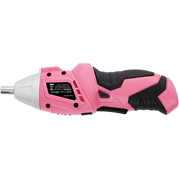 135 Piece Household Tool Kit Pink with Pivoting Dual-Angle 3.6 V Lithium-Ion Cordless Screwdriver - DT0773N1 135-Piece Tool Set Pink