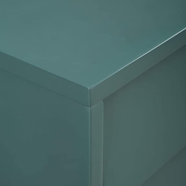 Walker Edison Charlotte Classic Glass Door Storage Buffet, 52 Inch, Espresso Espresso 52 Inch