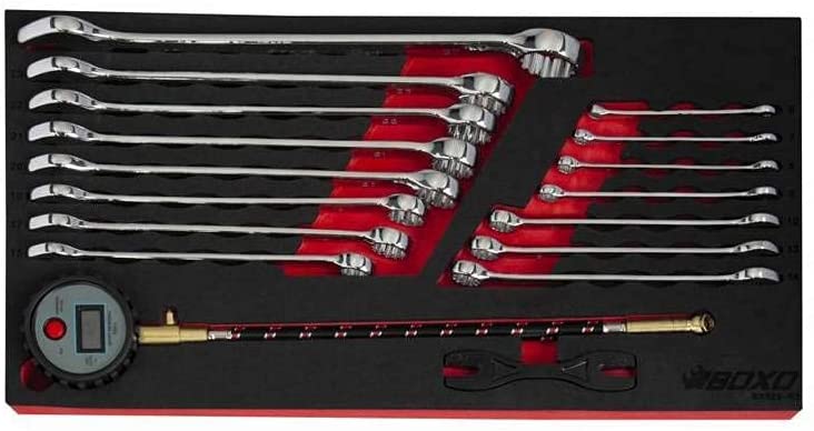 BOXO USA Heavy Duty Toolbox 103 Piece MotoBox Tool Box with Locking System - Black