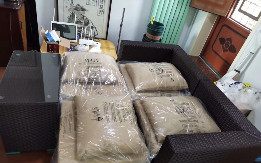 Rattan sofa outdoor sunshade double bed with canopy waterproof and sunscreen furniture