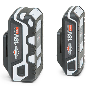 Powered by Briggs & Stratton 18V Lithium-Ion Battery System