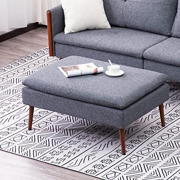 Vonanda Faux Leather Sofa Couch, Modern Tufted 3-Seater Sofa with Clean Lines and Upholstered Artificial Leather for Compact Living Space, Chestnut Brown 3-seater sofa Chestnut Brown