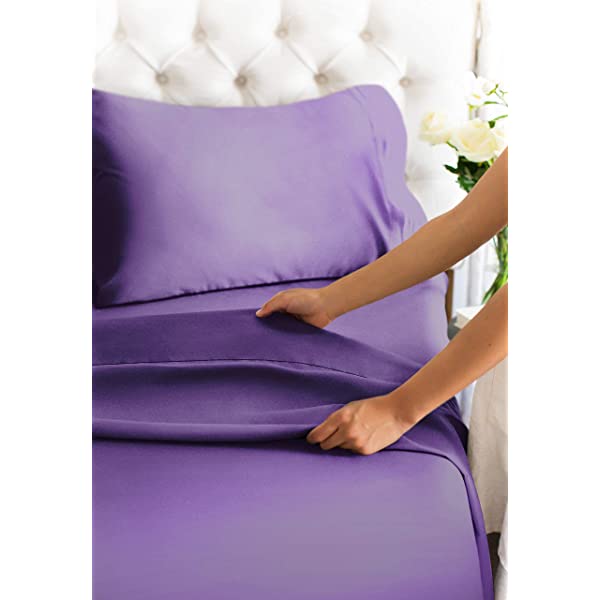 Queen Size Sheet Set - 4 Piece - Hotel Luxury Bed Sheets - Extra Soft - Deep Pockets - Easy Fit - Breathable & Cooling Sheets - Wrinkle Free - Comfy – Dark Grey Bed Sheets - Queens Sheets – 4 PC Queen Grey