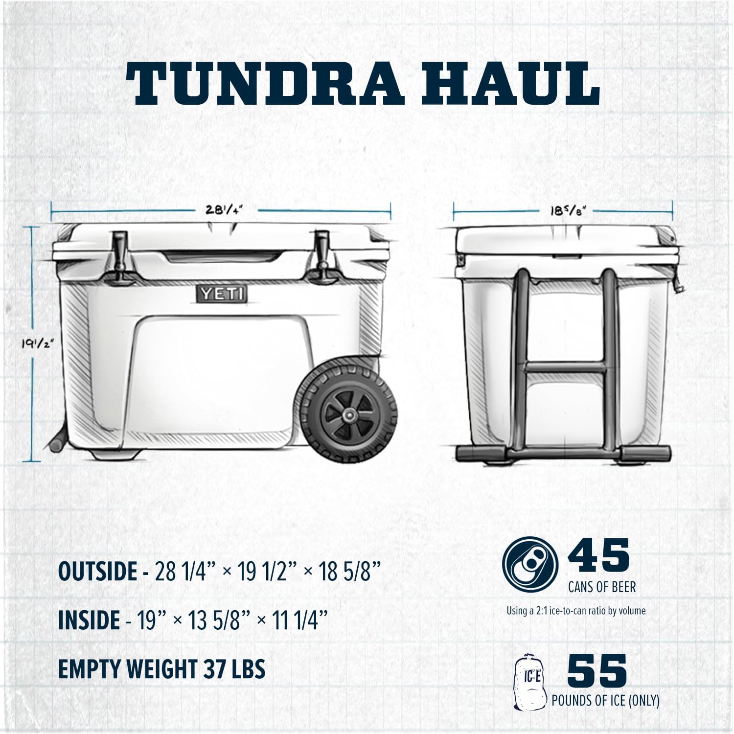 YT Tundra Haul Portable Wheeled Cooler