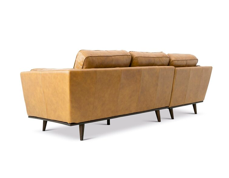 Marquette 92.9″ Wide Genuine Leather Sofa & Chaise