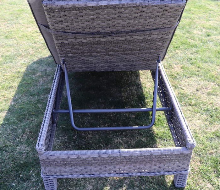 Bali - Sun Lounger & Table (Grey)