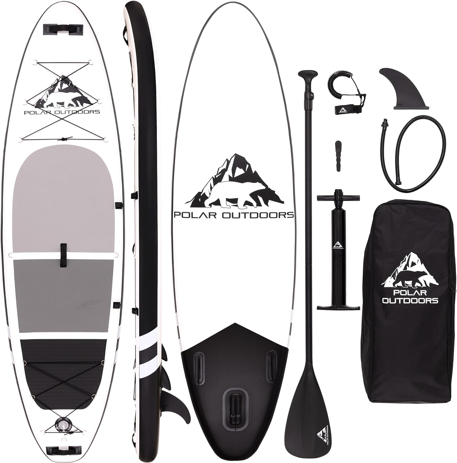 Roc Inflatable Stand Up Paddle Boards with Premium SUP Paddle Board Accessories, Wide Stable Design, Non-Slip Comfort Deck for Youth & Adults