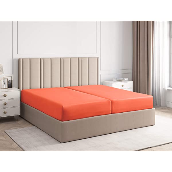 Queen Fitted Sheet - Single Fitted Deep Pocket Sheet - Fits Mattress Perfectly - Soft Wrinkle Free Sheet - 1 Fitted Sheet Only – Light Pink Queen Light Pink