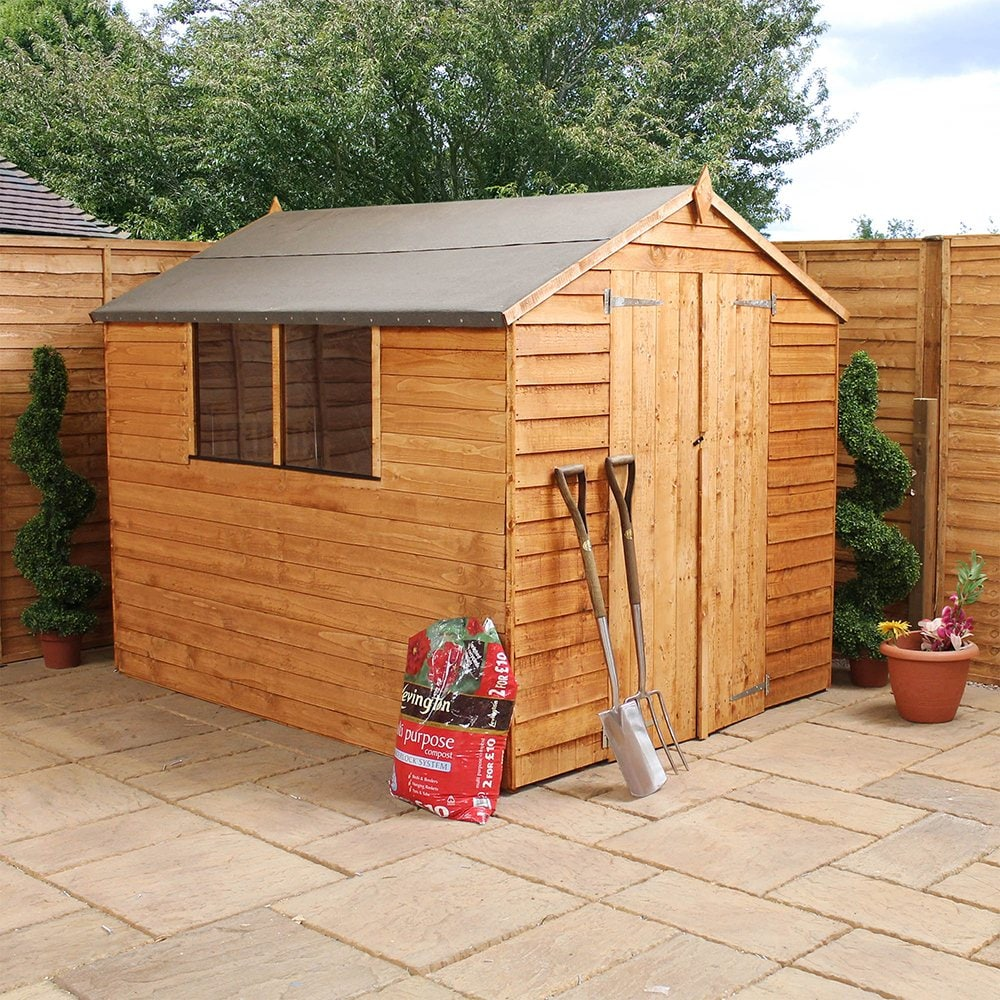 Mercia Wooden 8 x 6ft Overlap Garden Shed