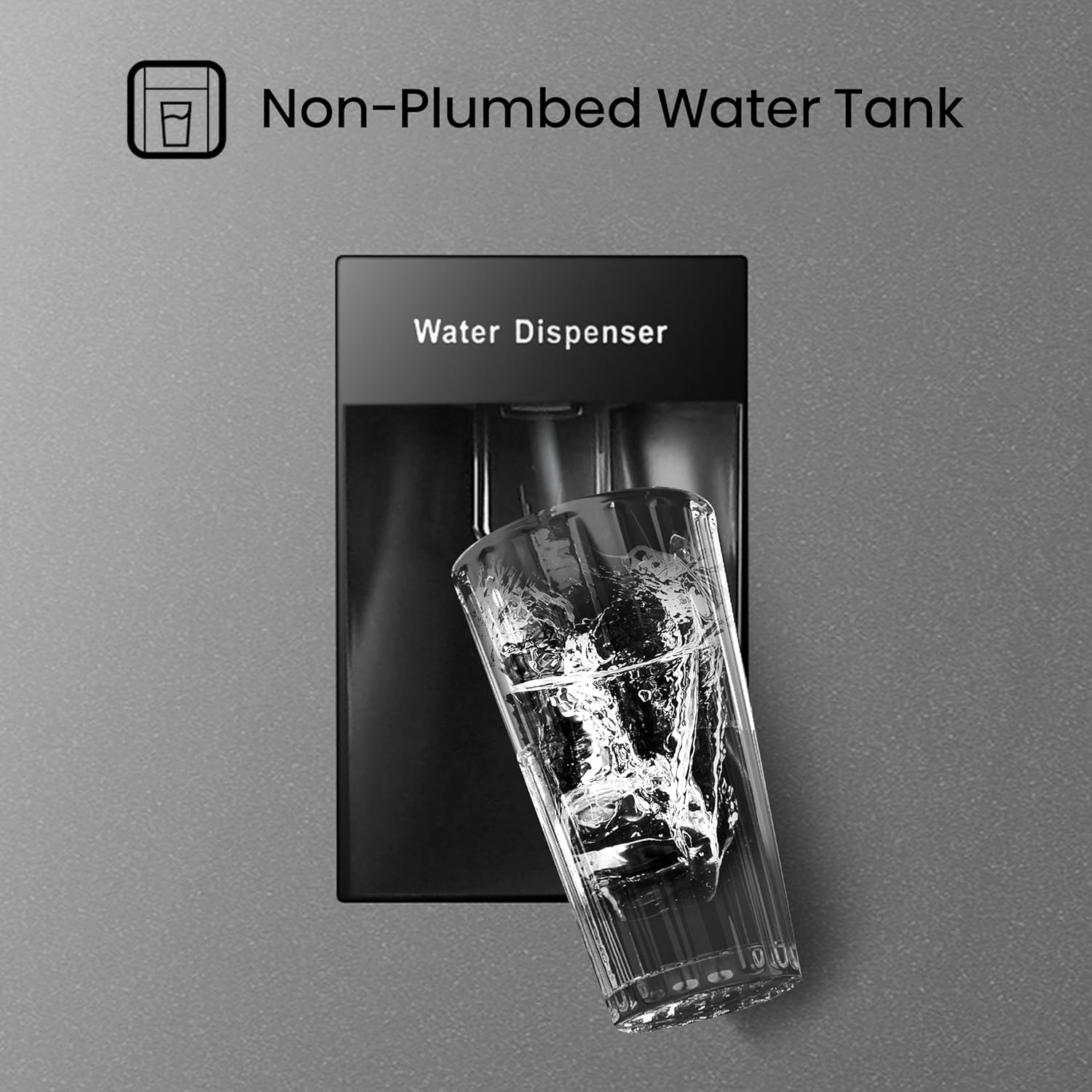 Hisense RB327N4WCE 55cm Freestanding 5050 Fridge Freezer - 251 litre capacity - Total No Frost - Non-plumbed Water Dispenser - Silver - E Rated, H182.4 x W55 x D55.6 (cm)