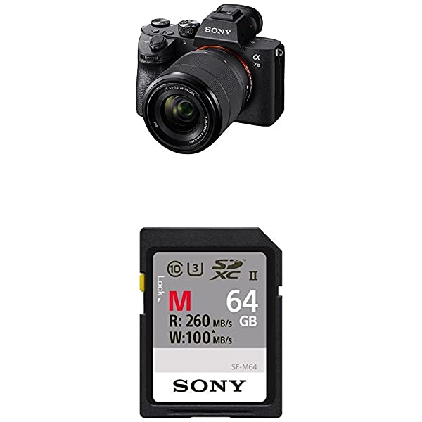 Sony a7 III ILCE7M3/B Full-Frame Mirrorless Interchangeable-Lens Camera with 3-Inch LCD, Body Only,Base Configuration,Black Body Only Base
