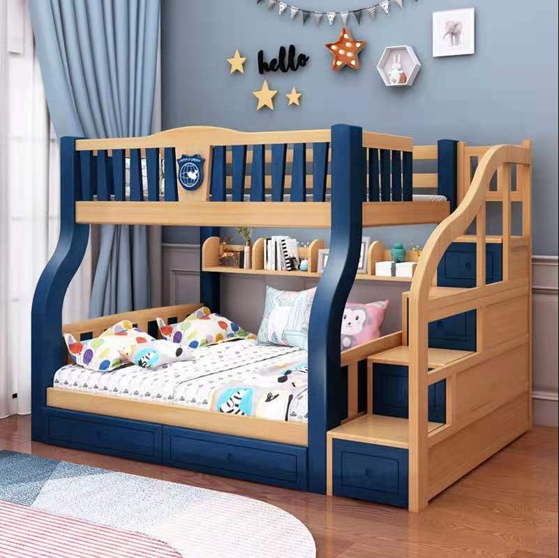Twin Full Twin double over double Bunk Beds for Kids adult with Ladder.
